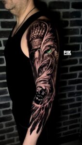 blackandgrey-fox-tatto-antalya-fox-coiffeur antalyacoiffeur.com